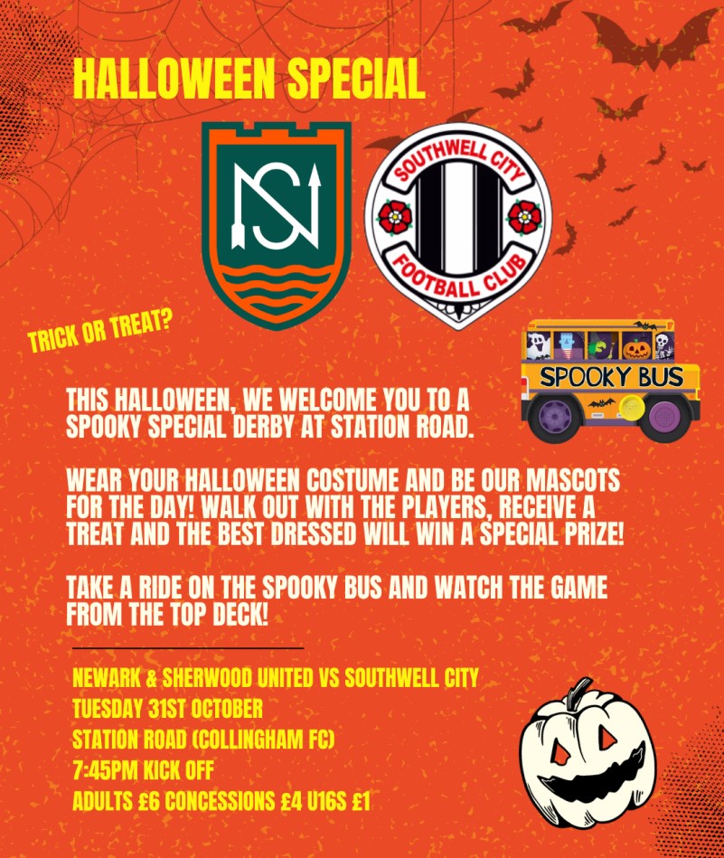 Newark & Sherwood United FC, Halloween Special vs Southwell City FC